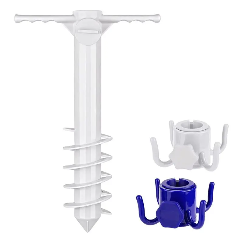 WORTHOWN-Beach Umbrella Sand Anchor,Outdoor Umbrella Stand Base For Beach Tent, Sun Shelter,Sun Protection, Shade, Strong Winds