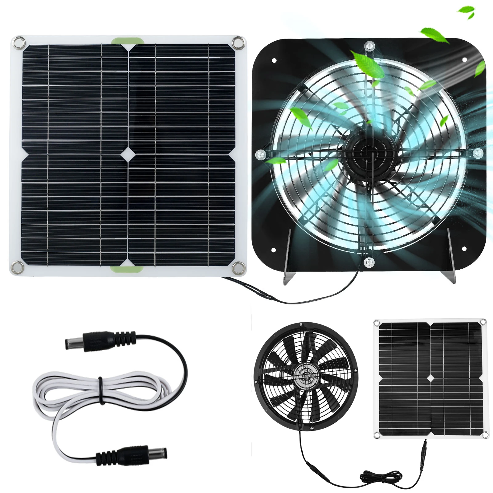 

100 Вт солнечный вытяжной вентилятор, вентилятор с солнечной панелью, вентиляционный корпус, вытяжной вентилятор для улицы, собаки, курятника, теплицы, навеса, вентилятор, радиатор