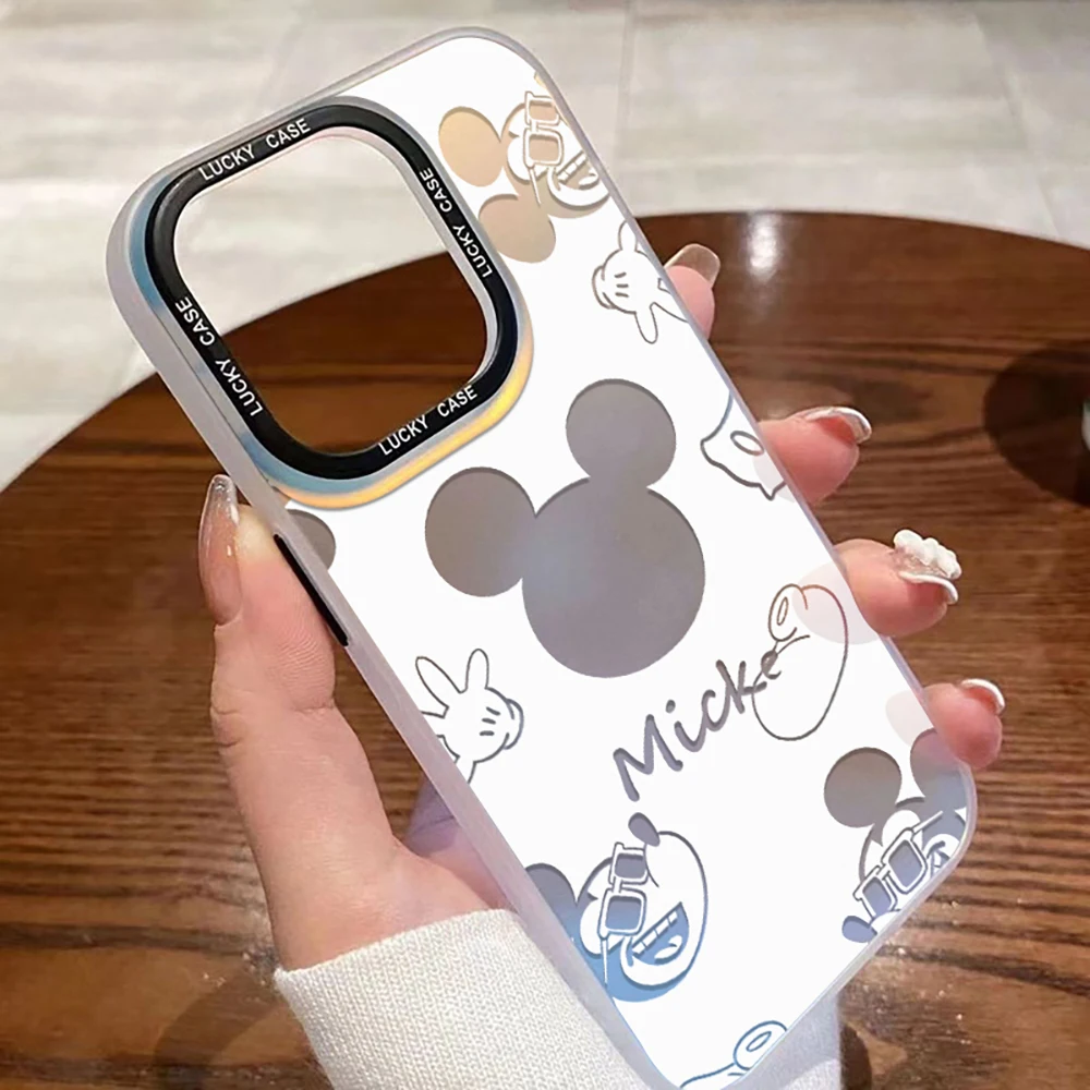 Disneys Mickeys Minnies Phone Case for Xiaomi Redmi 12C 10 10C 9 9A 9C 9T Note 12 11 10 8 7 Pro K40 A1 5G Matte Gradient Luxury