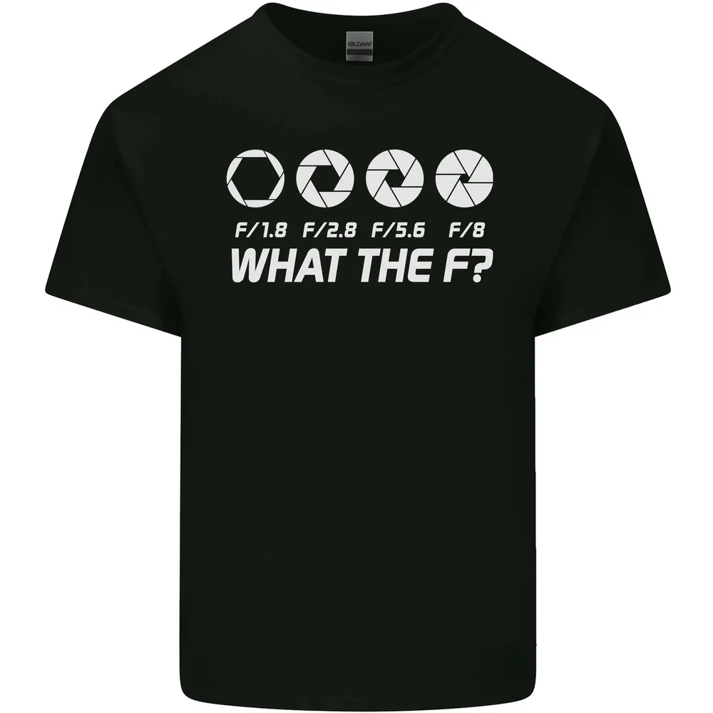 Photography What the F Stop Photographer Mens T-shirt High Quality 100%Cotton Short Sleeve