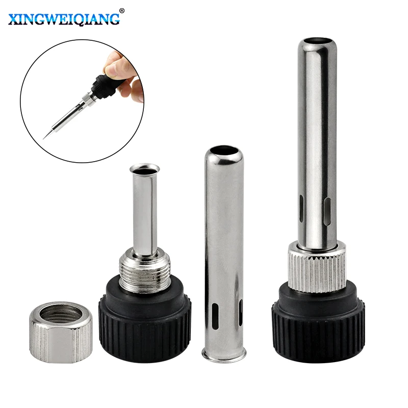 2pcs Soldering Station Iron Handle Accessories for 852D 936 937D 898D 907/ESD Iron Head Cannula Iron Tip Bushing