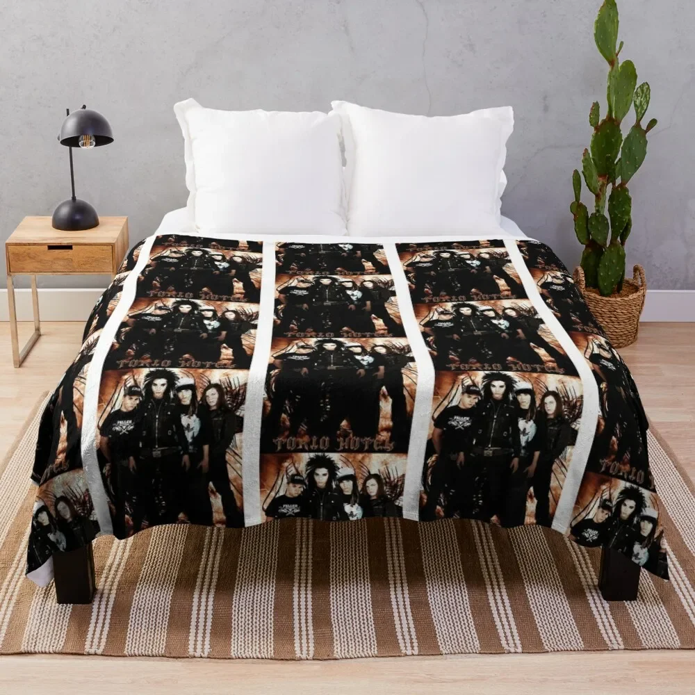 

Tokio Hotel Throw Blanket Durable Warm Blanket for Daily Home Use