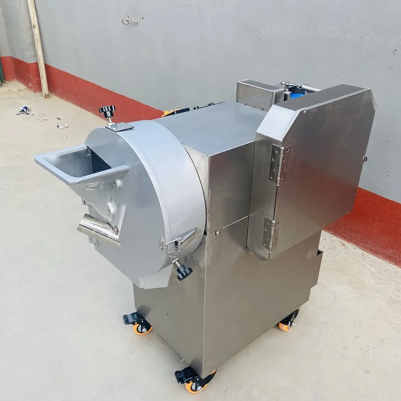 Picture 4: Industrial Automatic Electric Vegetable Cube Dicer Machine for Cutting Lettuce Parsley Core Motor Engine Components for Fruits