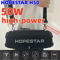 HOPESTAR H50 Portable Wireless Speakers High-Power Big Music Box Outdoor Super Bass TWS Powerful Party caixa de som FM Radio AUX