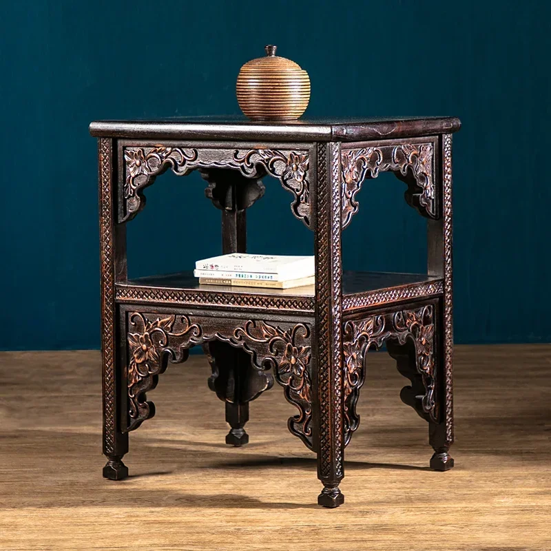 Poltrona Clássica do Sudeste Asiático, Móveis Esculpidos à Mão, Assento Retro, Elm Chinês, Assento De Madeira Maciça