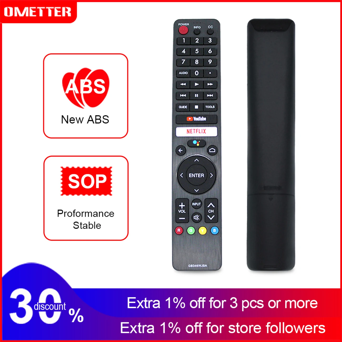 

New for Sharp Voice Remote Control GB346WJSA Google Assistant