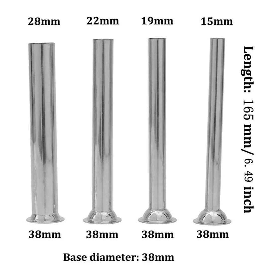 Filling Fill Machine Stuffer Syringe Manual Stainless Steel 4pcs Maker Meat Sausage Homemade 165mm/6.5inch