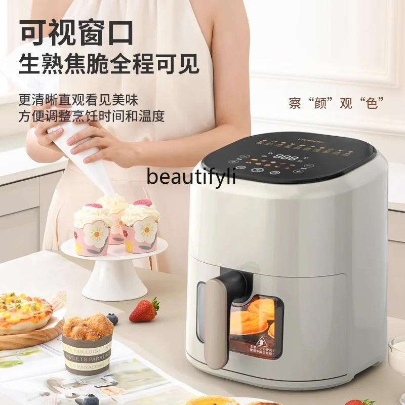 Household visual air fryer, large capacity and multi-function
