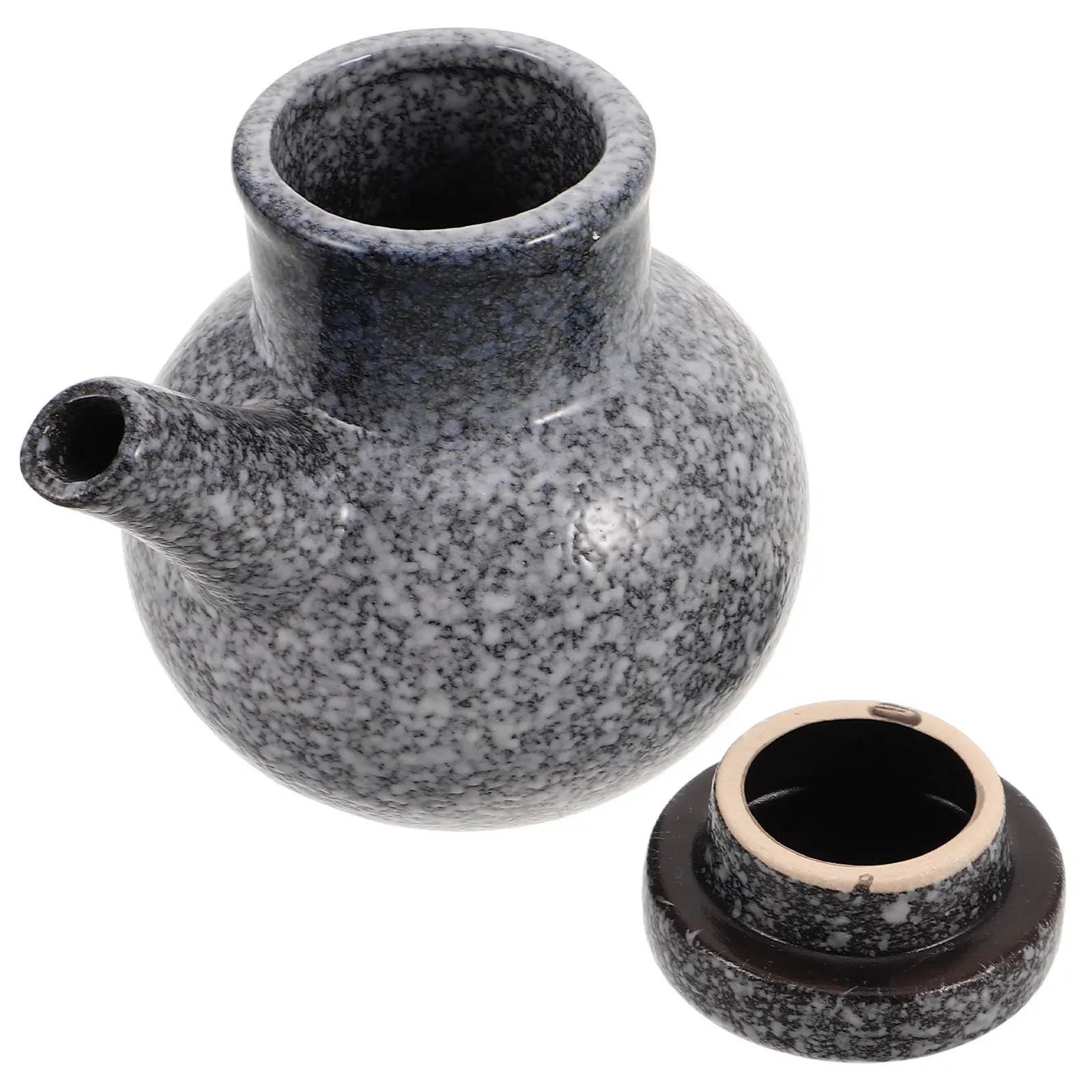 Japanese Ceramic Seasoning Bottle Oil Soy Sauce Vinegar Dispenser Kitchen Container Reliable Seal Soy Sauce Vinegar Bottle