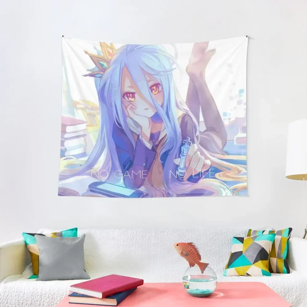 

No Game No Life Shiro Tapestry Outdoor Decor Room Decorations Aesthetics House Decoration Tapestry