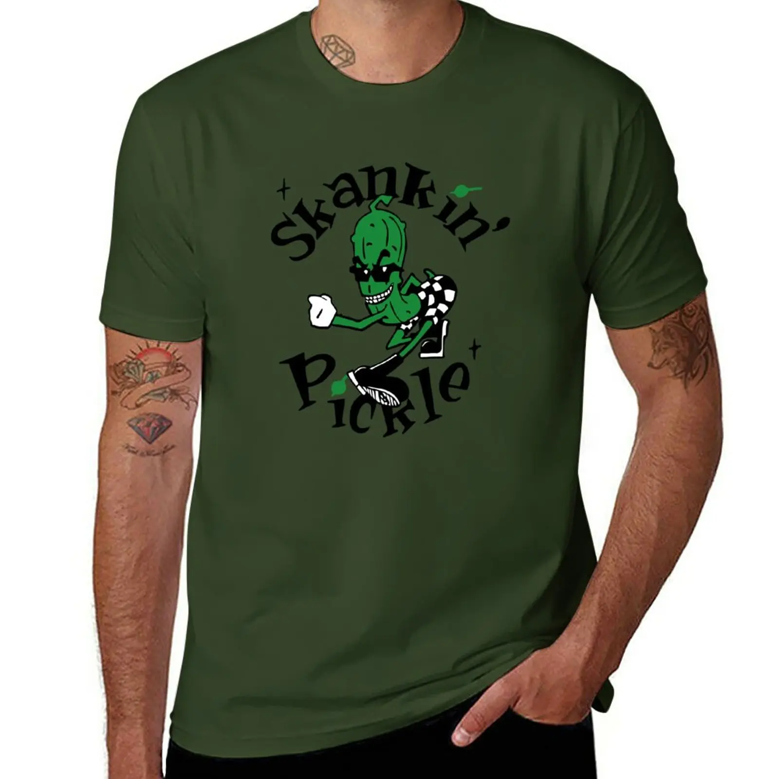 Skankin' Pickle Essential Logo T-Shirt hippie clothes vintage boys whites korean fashion men t shirt