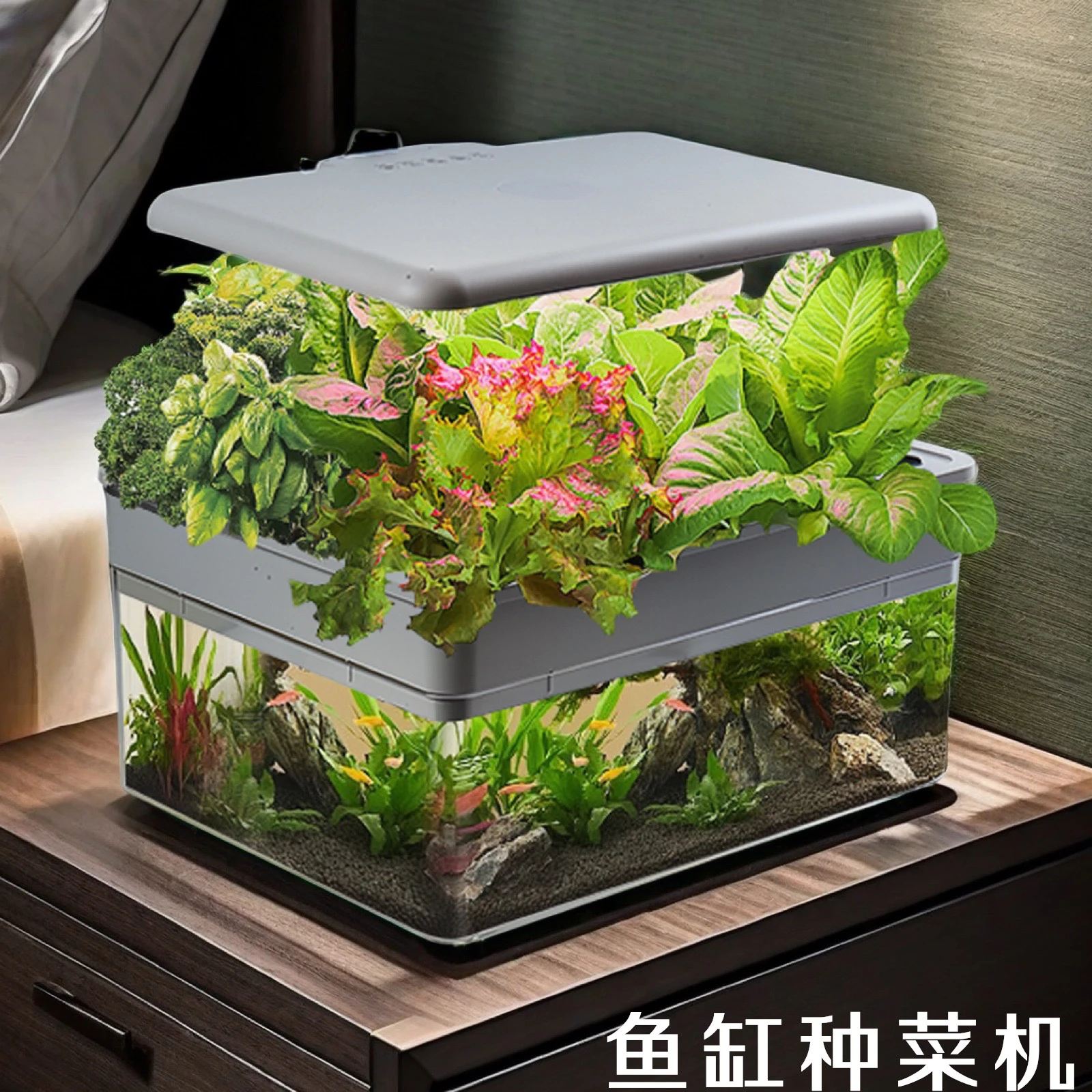 

Smart fish tank vegetable growing machine acrylic glass ecological tank filter aquarium