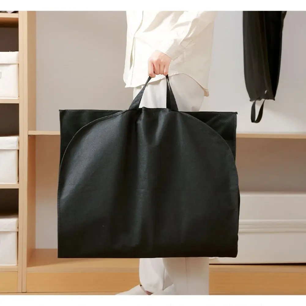 메쉬 포켓 휴대용 의류 가방 다중 수납칸 접이식 여행용 의류 가방 창문이 있는 드레스 먼지 가방 여행용