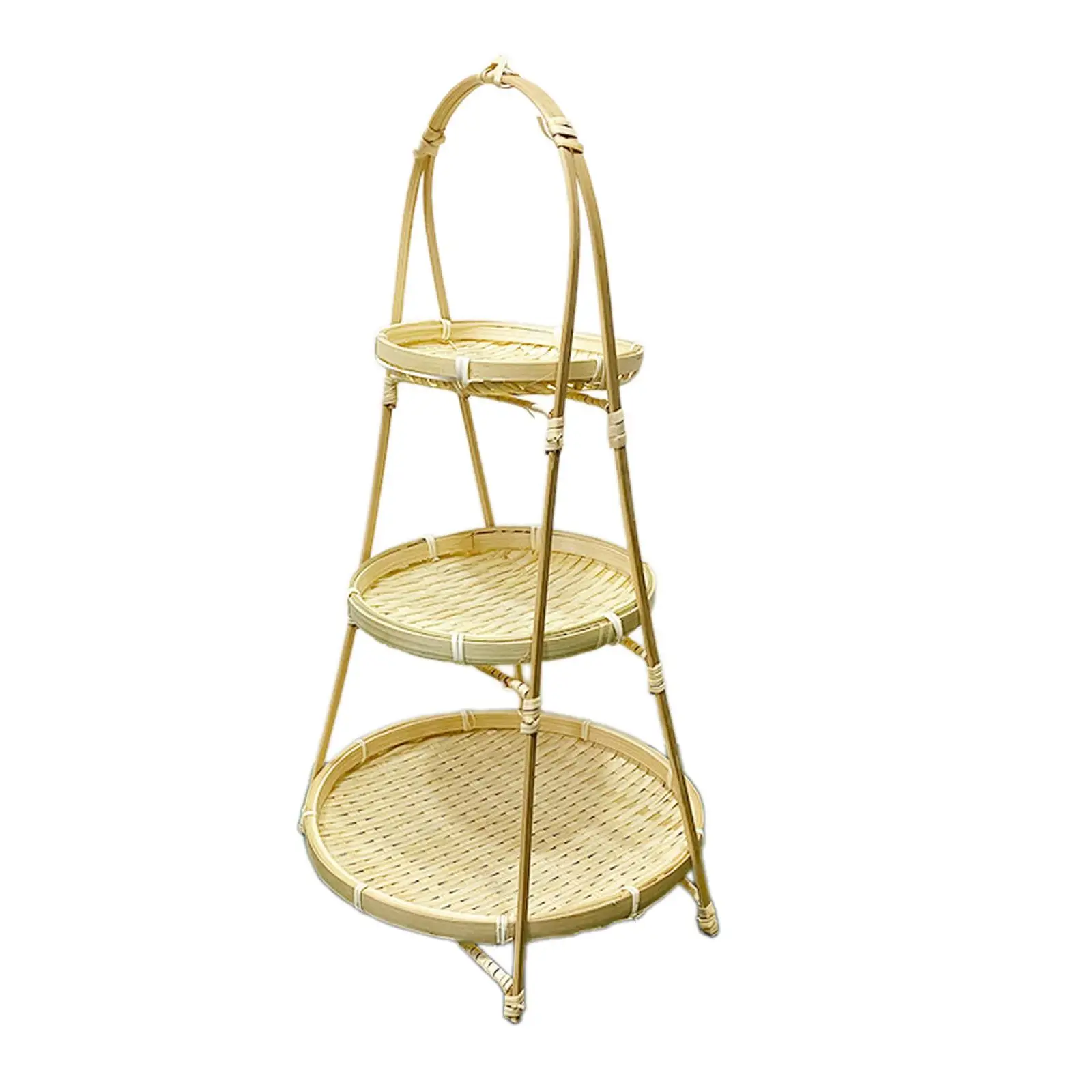 Woven Food Storage Basket Cute Fruit Tray Versatile Organizer for Home Kitchen and Picnic Party