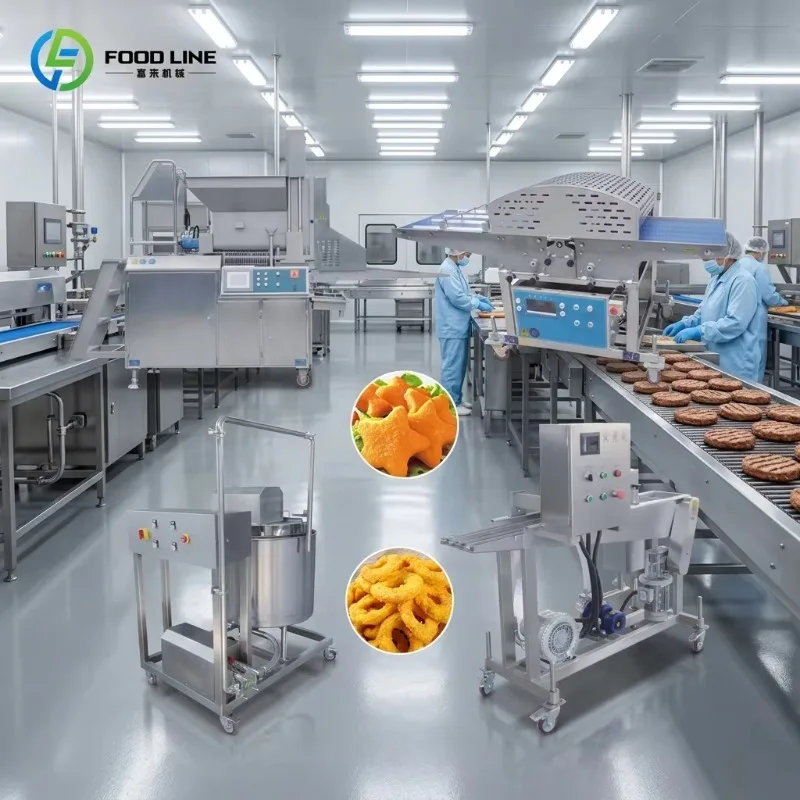 304 Stainless Patty Forming Line 2100pcs/h CE Certified Multi Shape Burger Nugget Production Custom
