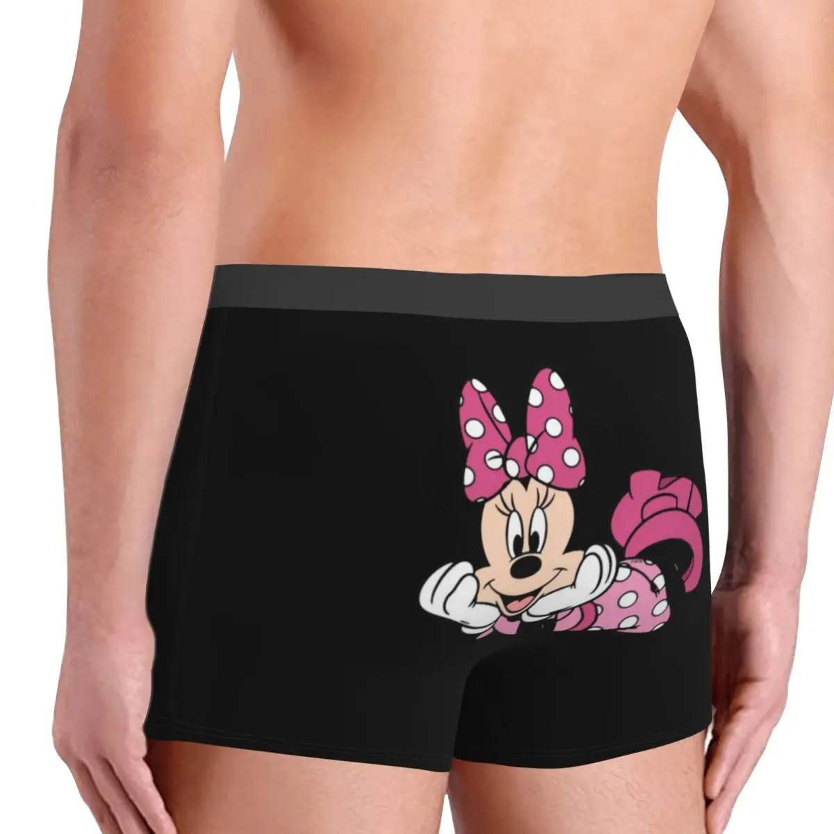 Celana dalam boxer pria, celana dalam Kartun Minnie kustom Mickey Mouse