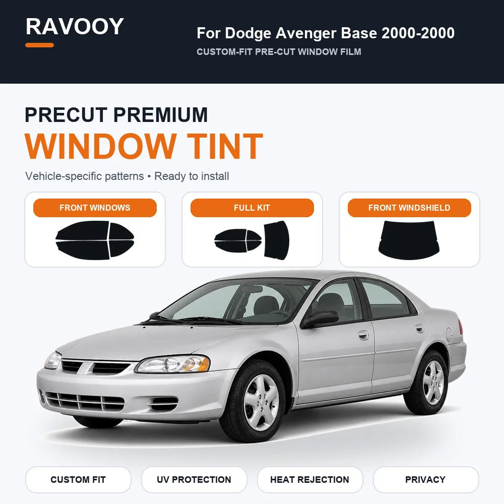 Premium Precut Window Tint Kit Front Rear Windows Rear Windshield For Dodge Avenger Base 2000-2000 Car Solar Nano Ceramic Film