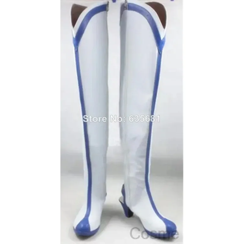 Lili 123Cos la KILL Mako Mankanshoku zapatos de Cosplay botas altas niña blanca con alas