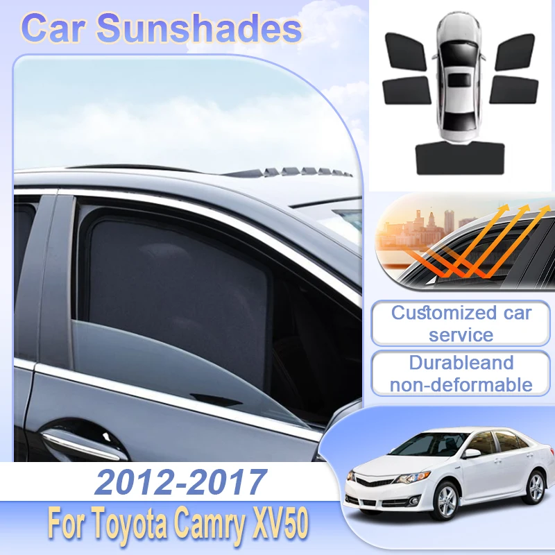 

Солнцезащитный козырек для Toyota Camry XV50 2012~2017, Daihatsu Altis, сетчатая магнитная шторка на окно, автомобильные аксессуары