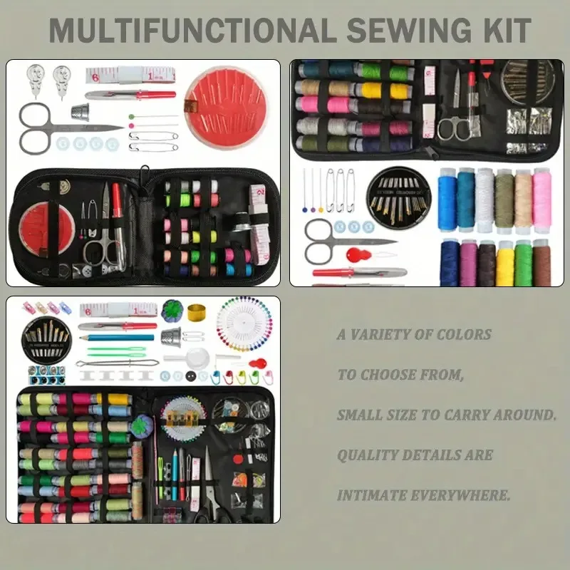 1-Pack Deluxe Sewing Kit - Holiday Costume Repair & Christmas Stocking Fixing Emergency Set