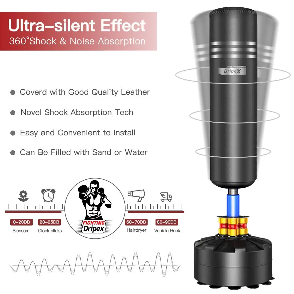 Free Standing Punching Bag for Adults, 69'' Boxing Bag with Stand