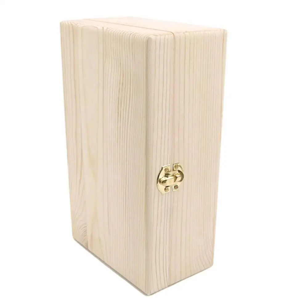 

Small Organizer Antique Wooden Necklace Gift Storage Pearl Jewelry Box Case Wooden Box