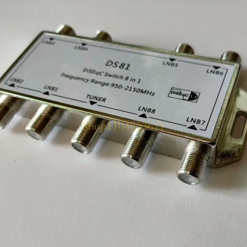 Best Seller Heavy Duty 8In Zinc Alloy Satellite TV Signal Switcher With 950-2150MHz Frequency Ranges For Professional