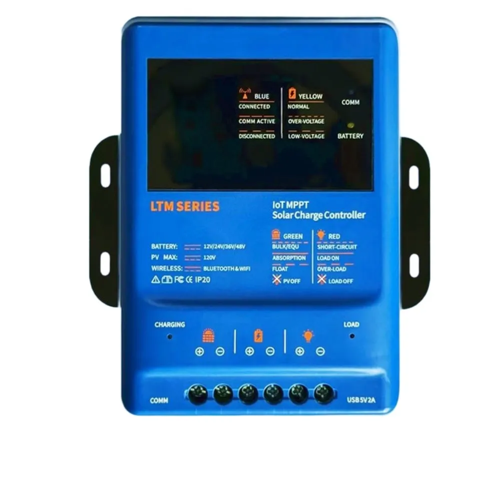 MPPT Solar Charge Controller 30A 40A WiFi APP Remote For 12V 24V 36V 48V Lithium Acid For Battery PV Panel Regulator