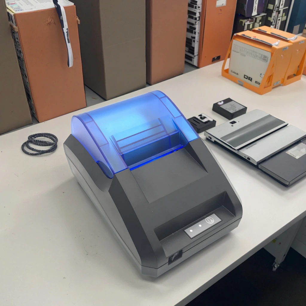 58mm Desktop POS Printer Thermal Receipt Barcode Printer Wireless Bluetooth USB Retail Bill Printing Machine