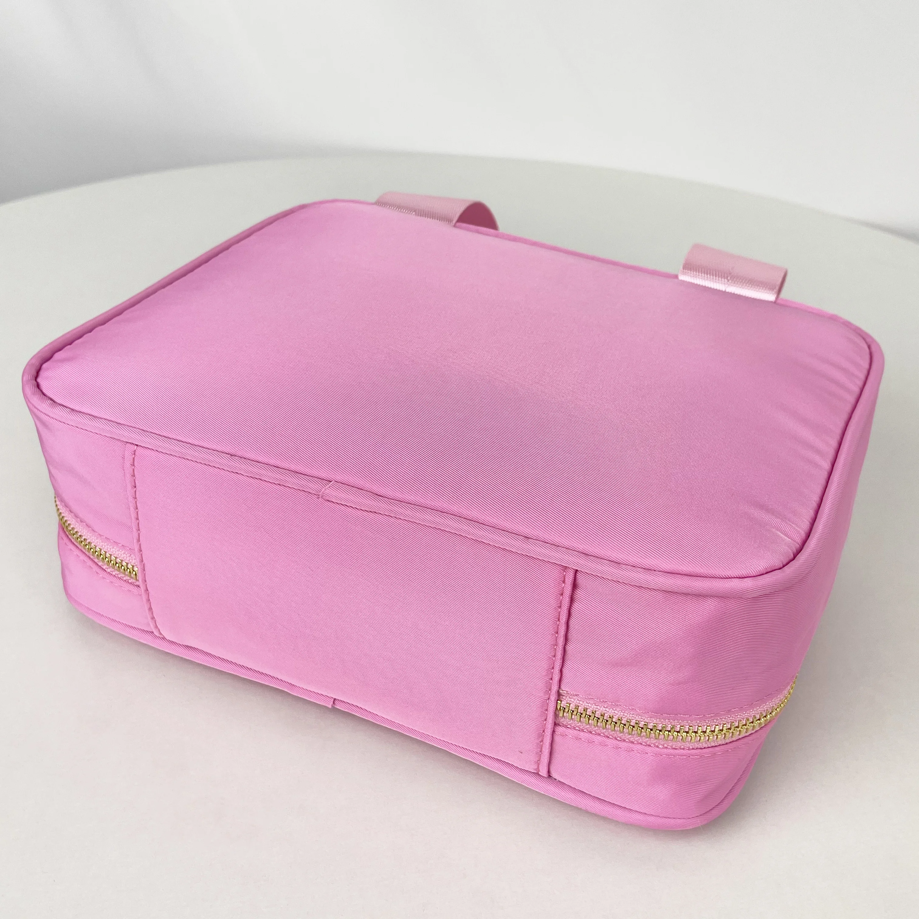 Nylon Insulated Lunch Bag Cooler Bag Student Kids Portable Lunch Box Candy Color Food Picnic Bags