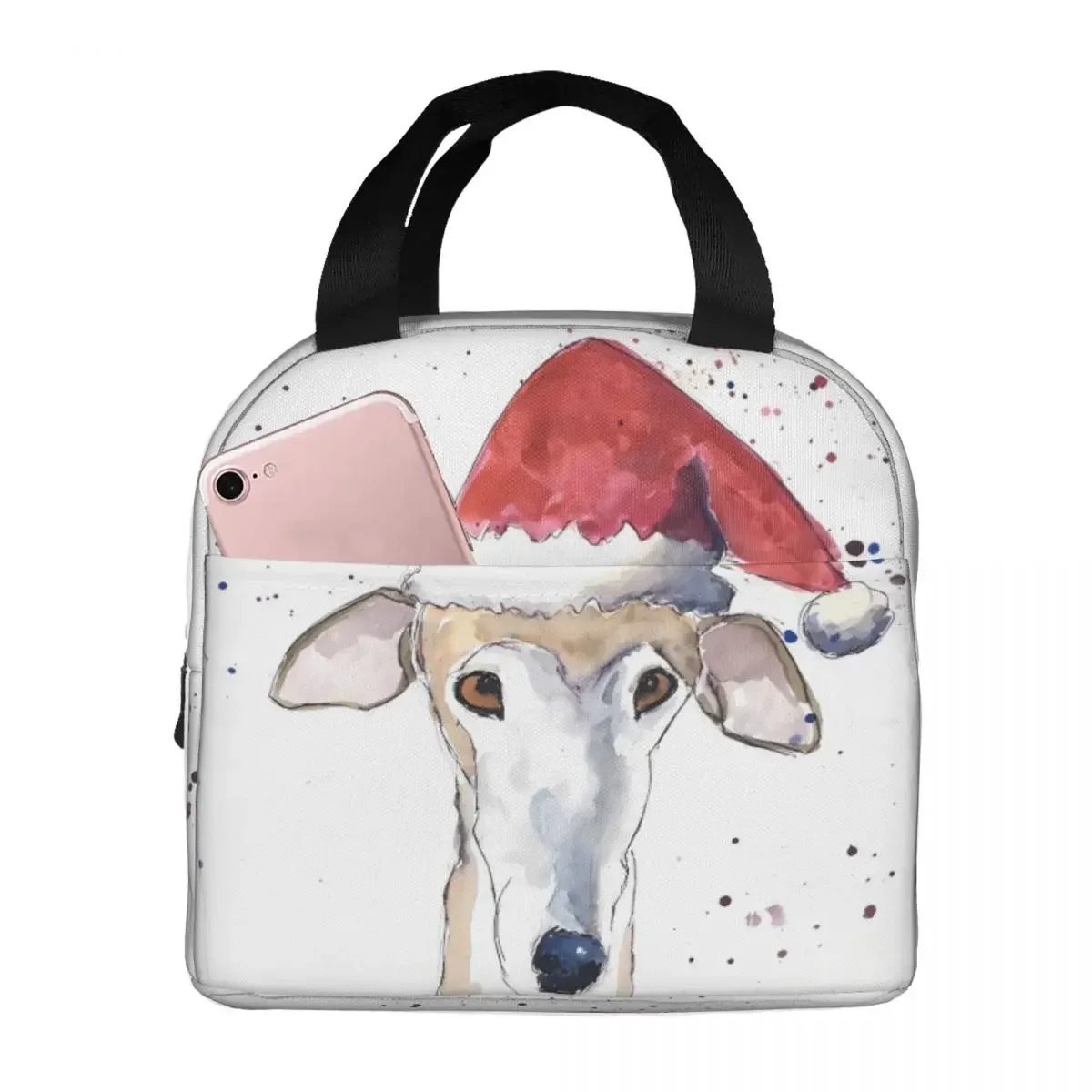 personalizado-galgo-espanol-chapeu-de-natal-cartao-isolado-saco-termico-saco-de-almoco-alimentos-armazenamento-de-bebidas-a-prova-de-vazamento-piquenique-sacos-de-acampamento