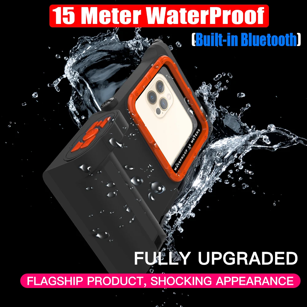 3ND Bluetooth Selfie 15 Meter Deep Diving Underwater Swim Waterproof Case For Huawei Mate 60 50 40 30 Pro P60 P50 P40 P30 P20