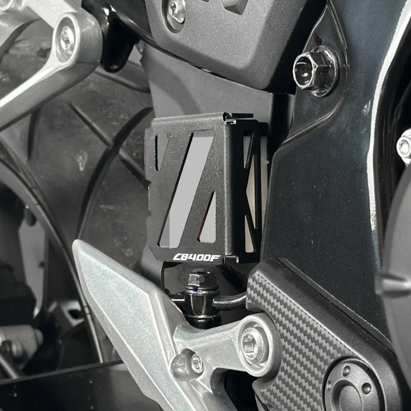 For HONDA CB400F CB500F CB 400 500 F 500F Motorcycle Accessories Rear Brake Bump Fluid Reservoir Oil Cup Cover Protective Guard 6