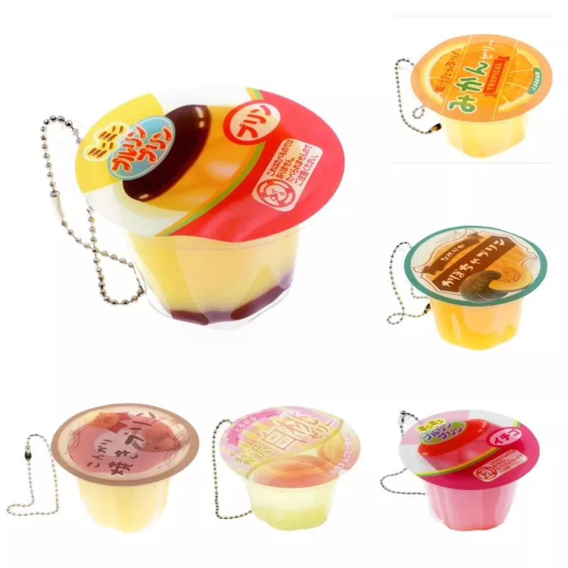 Original J.Dream Gashapon Cute Anime Capsule Toys Q Play Jelly Pudding Keychain Kawaii Doll Miniature Figure Gift