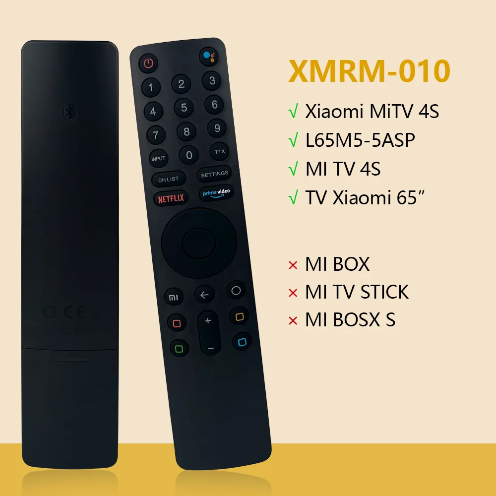 XMRM-010 replacement smart voice remote control for Xiaomi TV 4S L55MS-5A suitable for Xiaomi Android Smart TV L65M5-5ASP