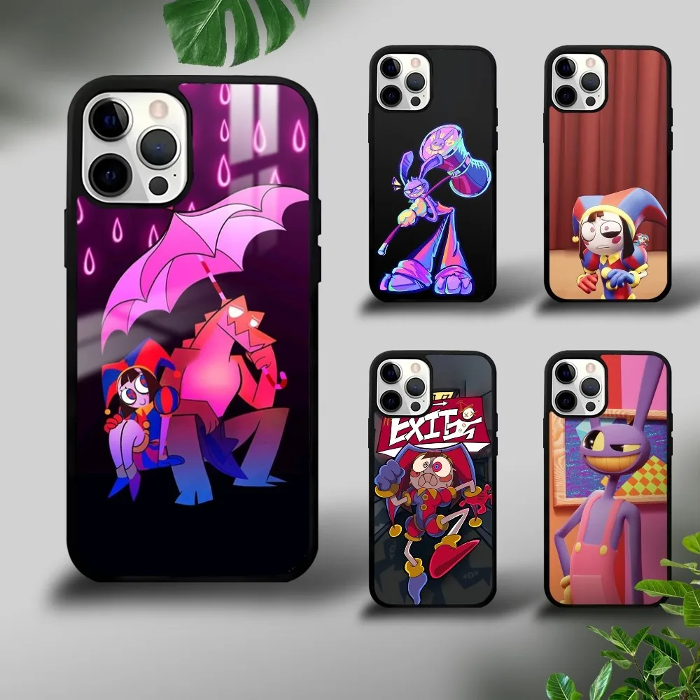

Cute Amazings Digitals Circus Phone Case For iPhone 16 15 14 13 12 11 Pro Xs Max Mini Plus Celulares Hard Funda