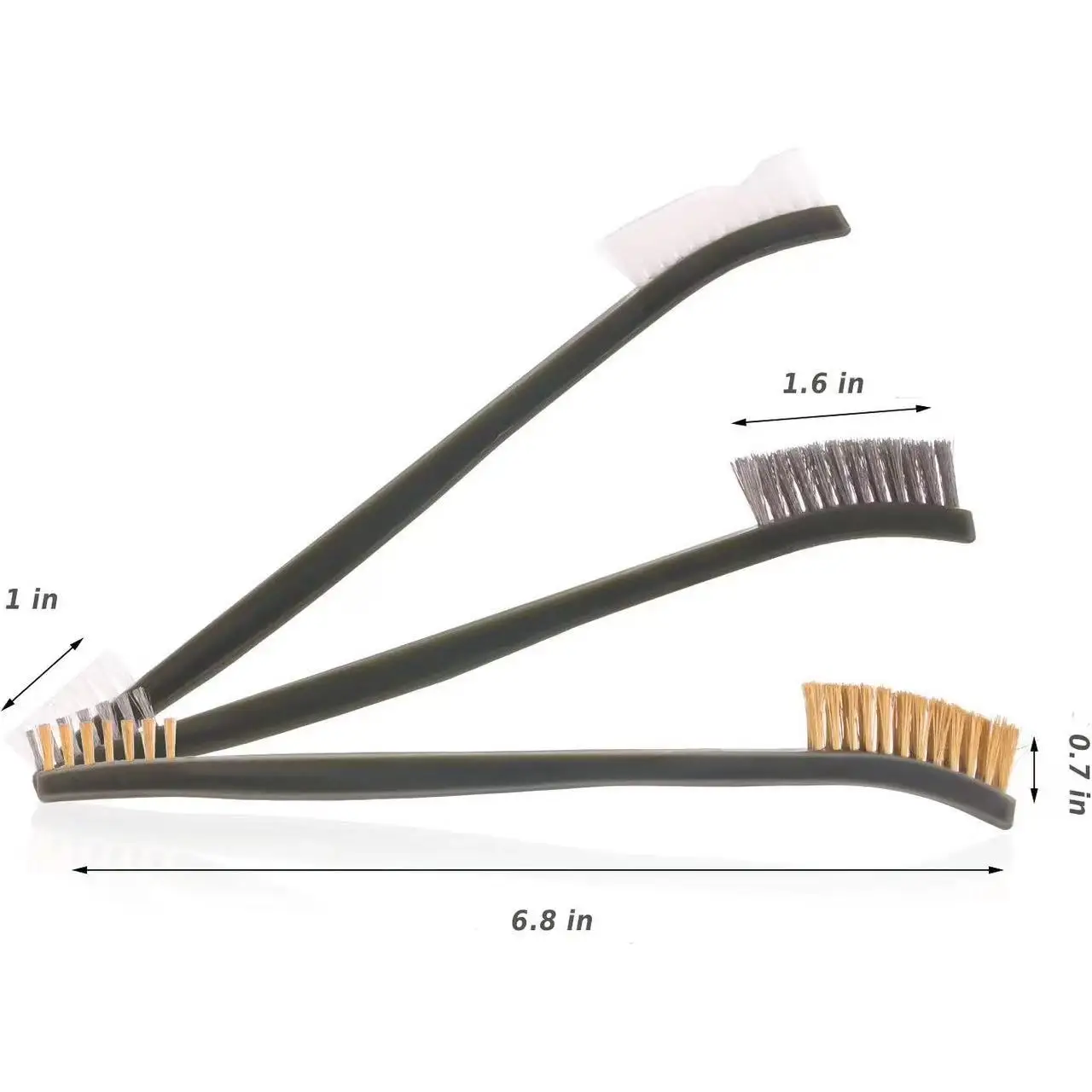 Kit de nettoyage universel pour pistolet de chasse, brosse métallique à Double extrémité, 3 pièces et 4 pièces en nylon, outils de nettoyage pour fusil et pistolet