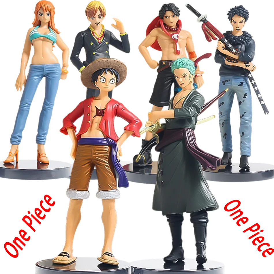 

Набор из 6 фигурок аниме One Piece: Луффи, Эйс, Солон, Мэй, Санджи. Коллекционные ПВХ-модели для рабочего стола, украшения, игрушки, подарки.