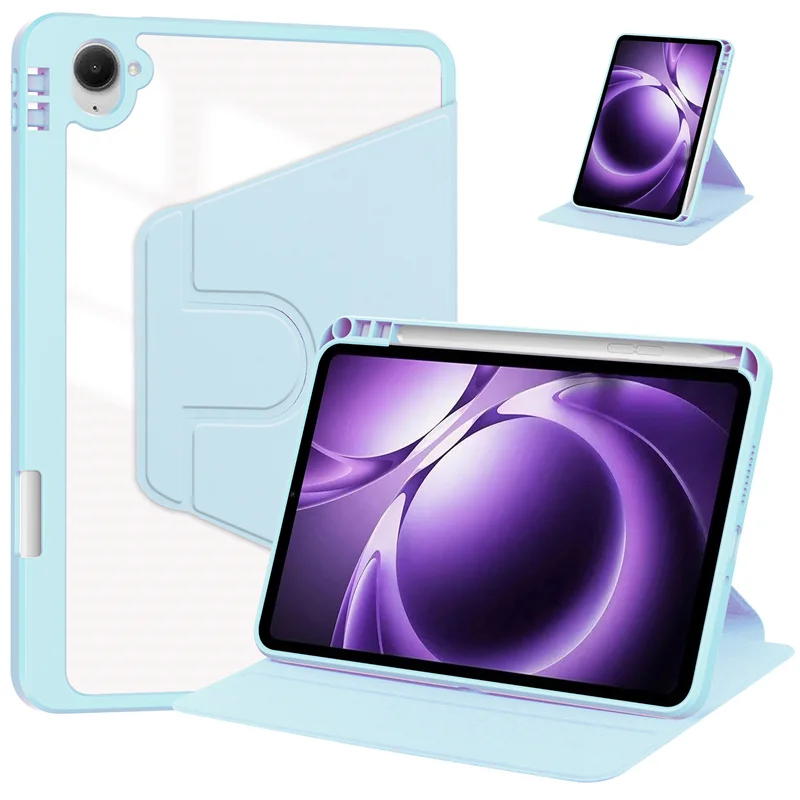 For Xiaomi Pad Mini 8.8 Case with Pen Holder 360 Rotating Acrylic