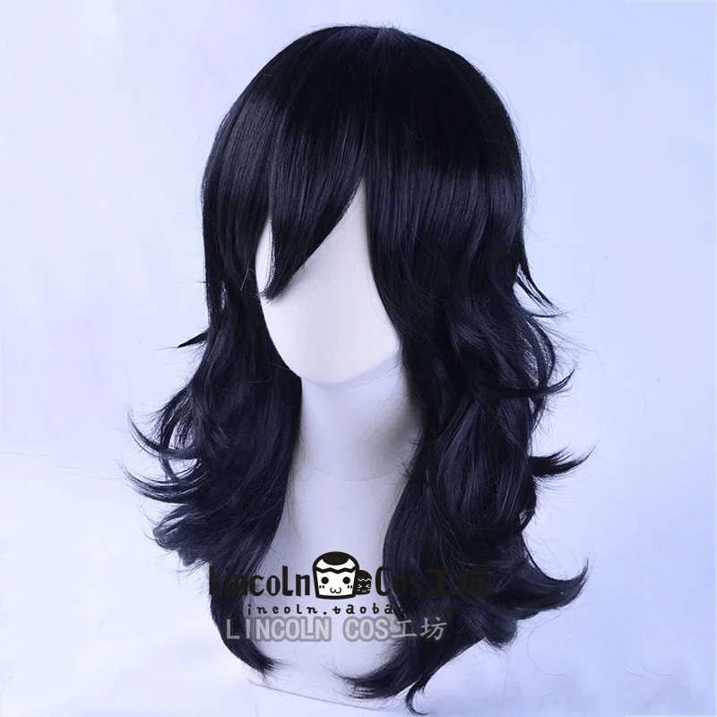 My Boku no Hero Academia Shouta Aizawa 45cm Long Wavy Black Heat Resistant Cosplay Costume Wig