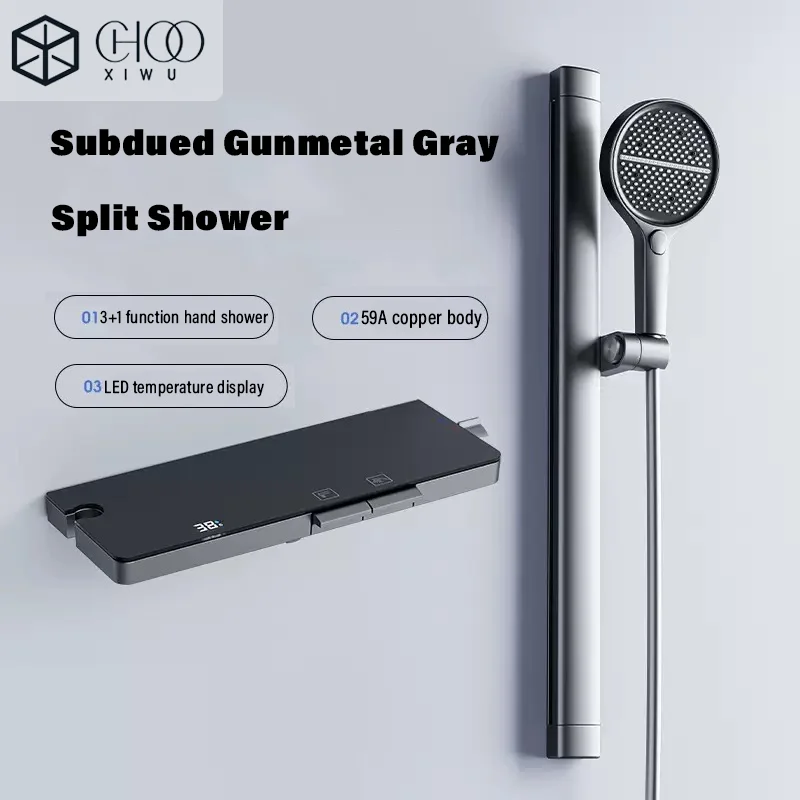 

Bathroom Simple Shower Set, Intelligent Valve Spool, Thermostatic Shower, Multi-functional Water Discharge