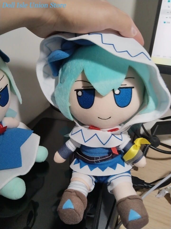 Anime Cirno Attribute TouHou project Fumo Cotton Doll Cute Sitting Posture Plush Stuffed Toy Cosplay 20cm Dress Up Plushie