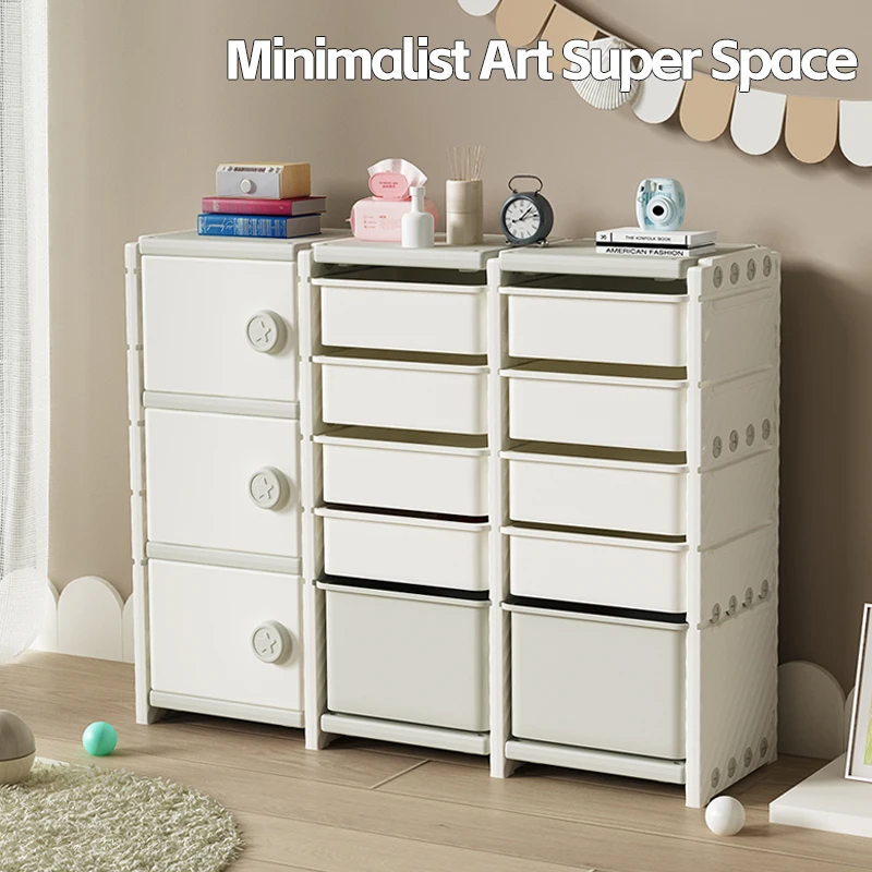 Multi-Layer Children's Toy Storage Rack Modern Design Storage Cabinet Living Room School Kitchen-for Baby Storage