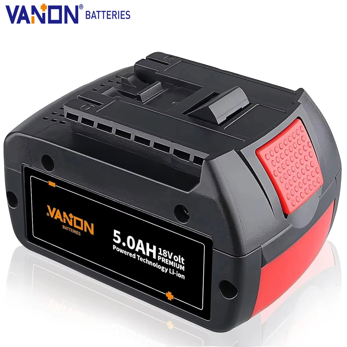 

VANON BAT610G 5.0Ah 18V Lithium-ion Battery BAT609G BAT618 BAT619G BAT622 Cordless Power Tools Replacement for Bosch Battery pin