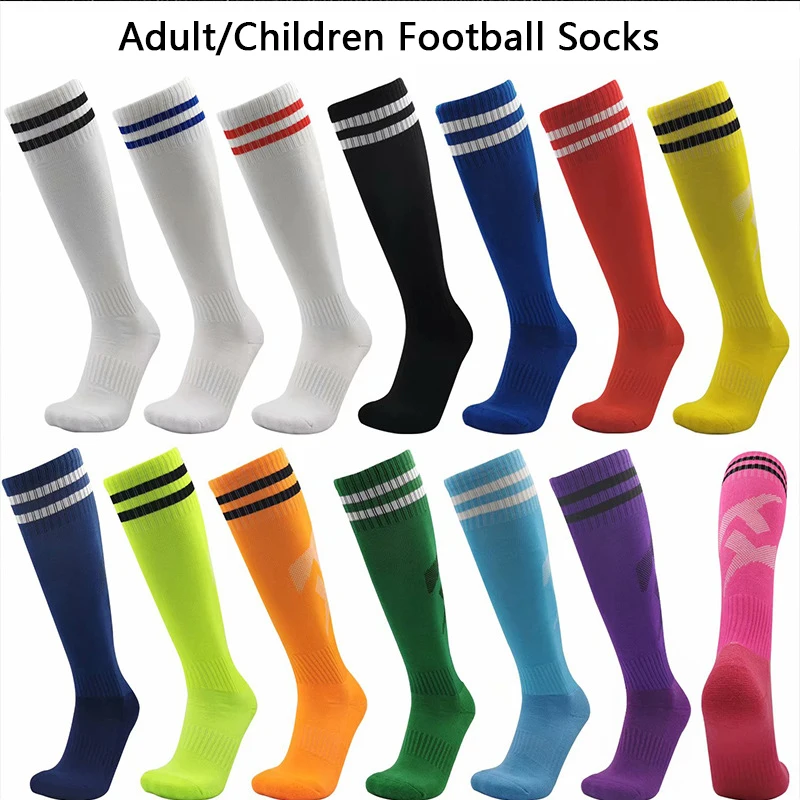 Big Discounts Adults Children Soccer Stockings Sweat-Absorbent Non-Slip Sports Socks Soft Wear-Resistant Football Massage Meias