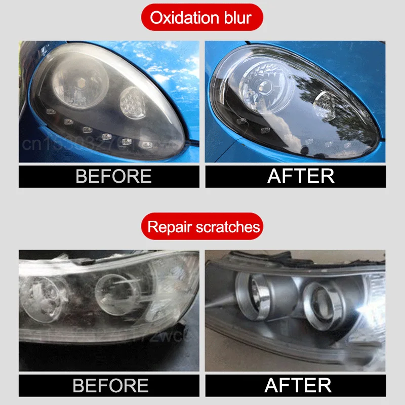 Car Headlight Restoration Polishing Kits Headlamp Repair Light Polisher Cleaning Paste Car Paint Care Refurbish Agent image 3