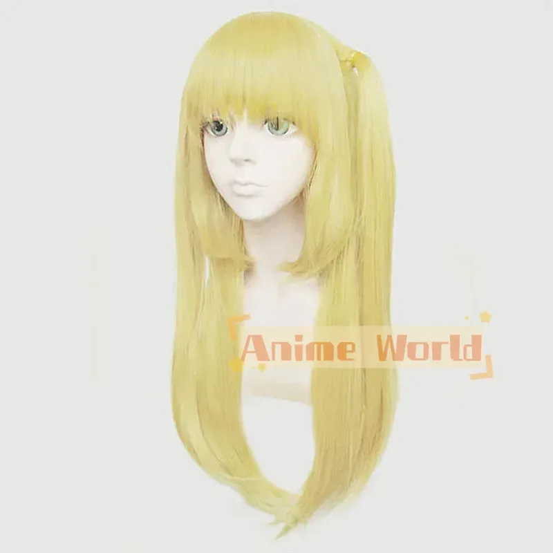 

AAA 2025 Death Note Amane Misa Golden Косплей Синтетические волосы Костюм на Хэллоуин Аниме Парики для вечеринок + Кепка для парика