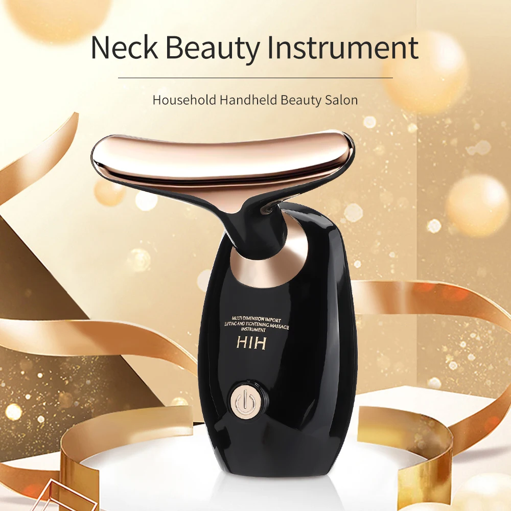 

Electric Neck Massager Skin Rejuvenation Beauty Instrument Neckline Removing Sonic Vibration Face Beauty Lifting Reduce Wrinkles