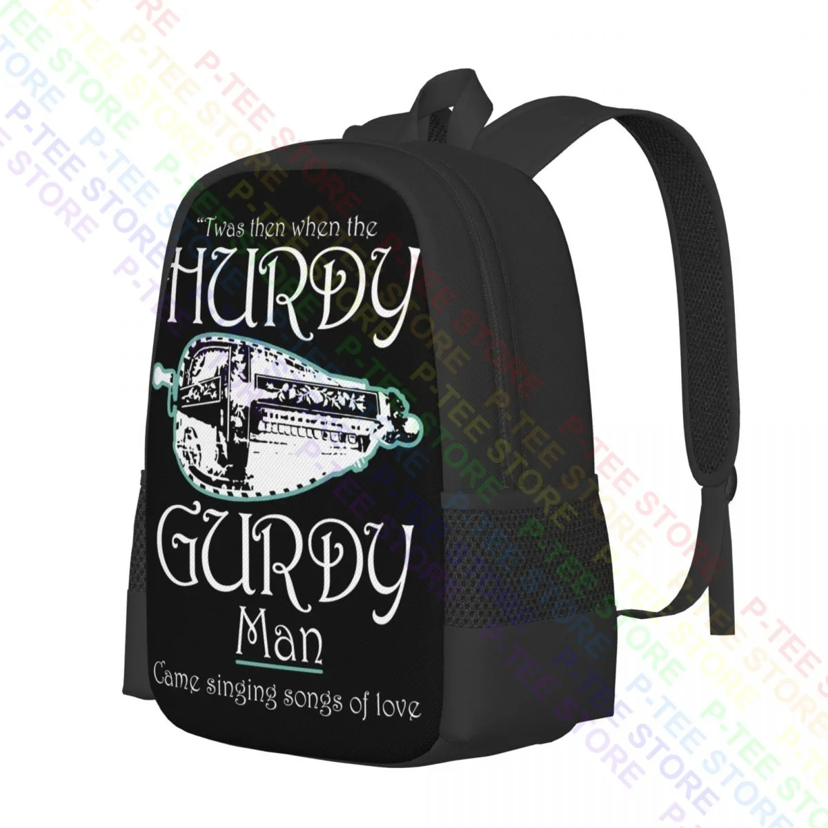 Donovan Hurdy Gurdy Man Retro Folk RockBackpack Large Capacity Shoe Bag Shopping Bag