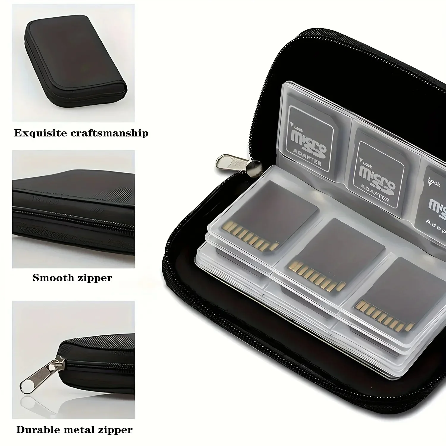 1pcs Memory Card Storage Bag Carrying Case Holder Wallet 22 Slots for CF/SD/Micro SD/SDHC/MS/DS Game Accessories memory card box